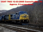 CSXT 7663     C40-8W   12-03-2005